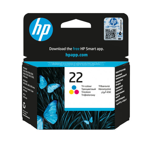 Cartucho de tinta original HP 22 Color Tricolor