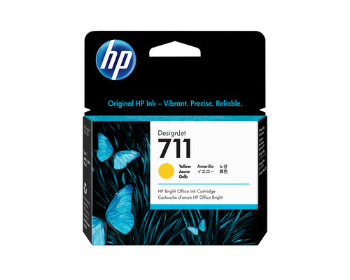Cartucho de tinta original HP 711 Amarelo