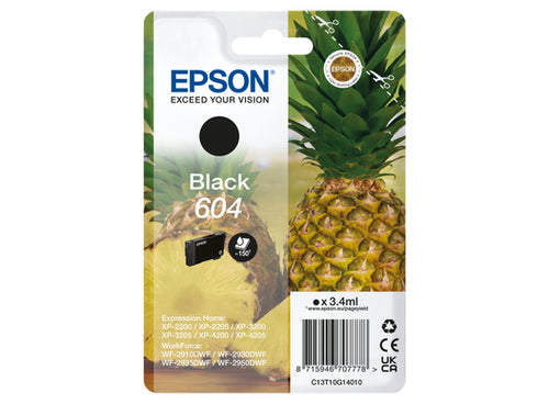 Cartucho de tinta original Epson 604 Preto