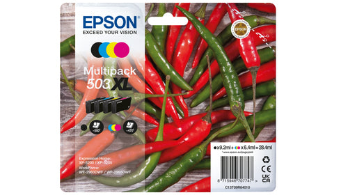 Pack de 4 de cartucho de tinta original Epson 503XL 4 Cores