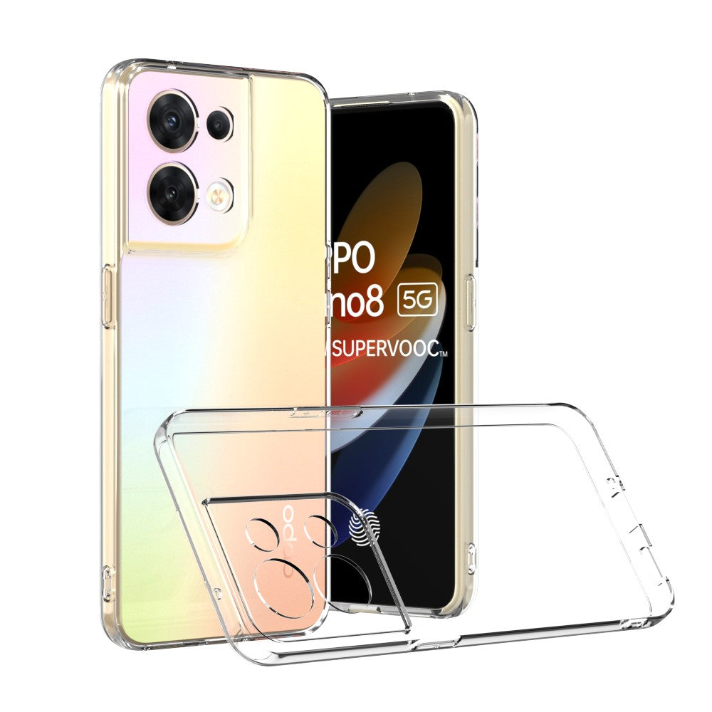 Silicone Transparente 2.0 TPU Oppo Reno 8 5G (Proteção de Lente)