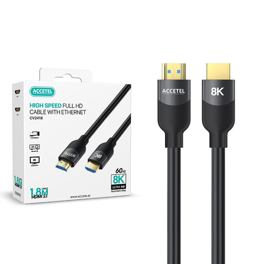 HDMI - HDMI 2.1 8K/60Hz Alumínio Cinza/Preto - (1,8M)