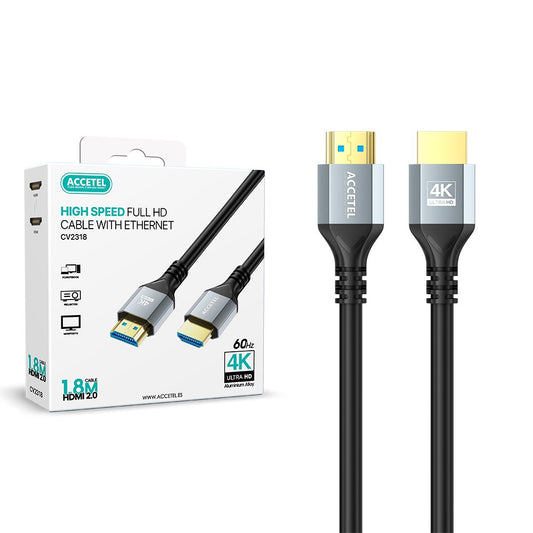 HDMI - HDMI 2.0 4K/60Hz Alumínio Cinza/Preto - (1,8M)