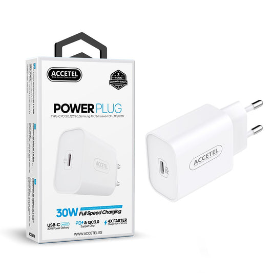 Carregador de Parede Carregamento Rápido USB-C PD 30W