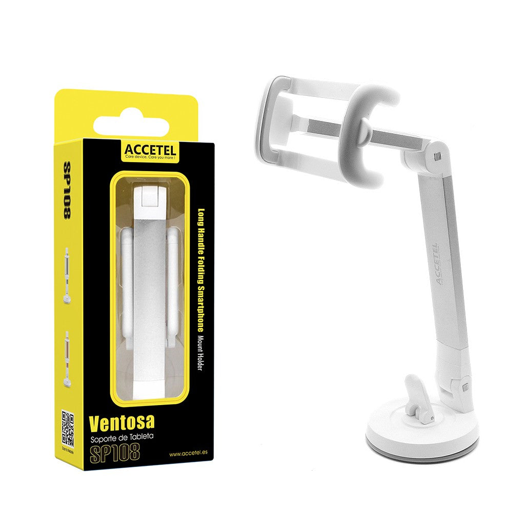 Suporte Universal de Mesa com Ventosa - Prata