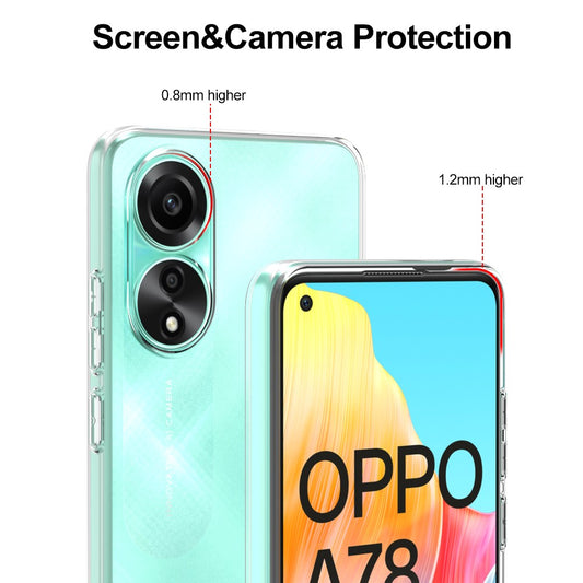 Silicone Transparente 2.0 TPU - Oppo A78 4G (Proteção de Lente)