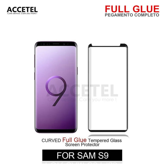 Película de Vidro Curvo Full Glue - Samsung Galaxy S9 Preto