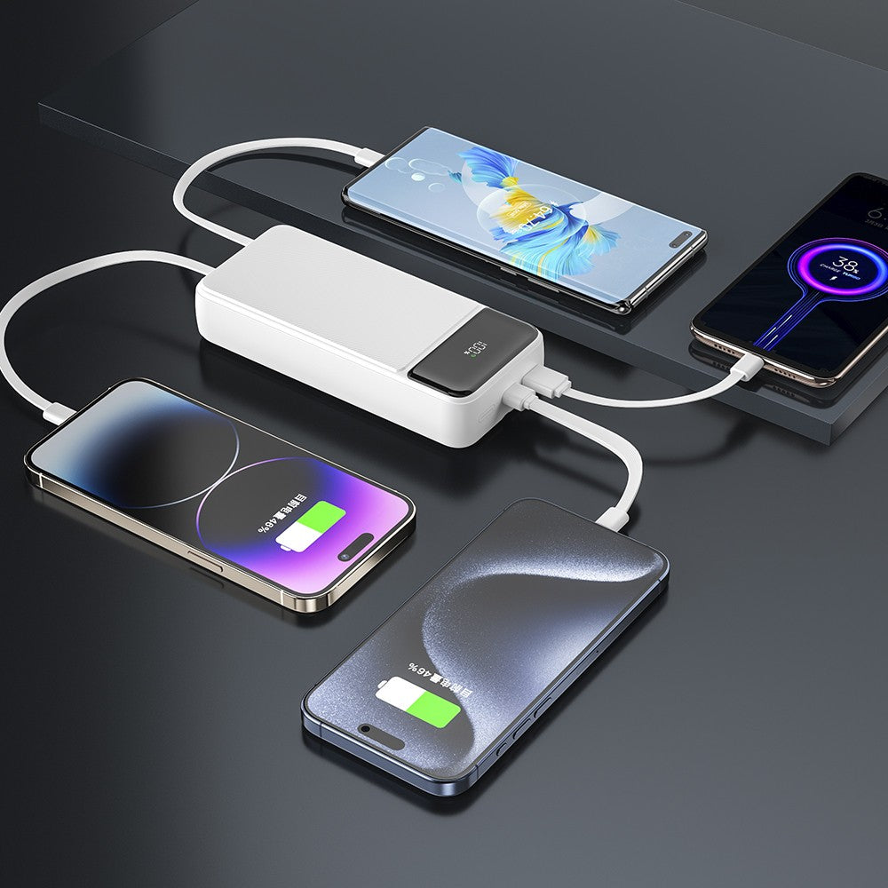 Bateria Externa de Carregamento Rápido 10000mAh 22.5W PD+QC3.0 - Branca