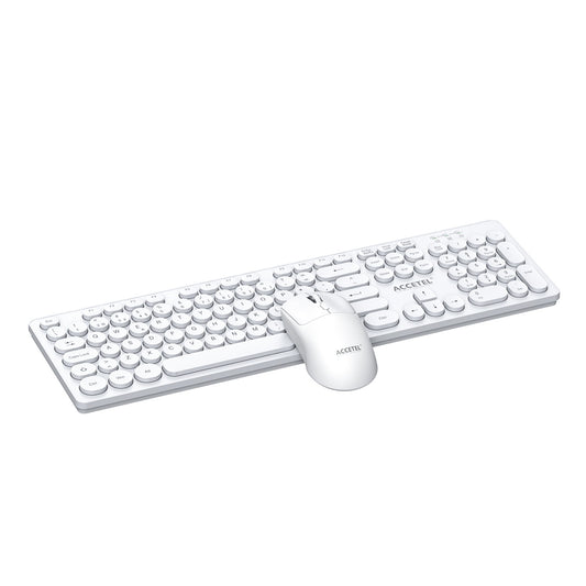 Combo de Teclado e Mouse Sem Fio - Branco (Português)