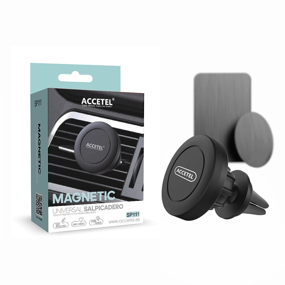 Suporte de Telefone para Carro Saída de Ar com Suporte Magnético - Preto