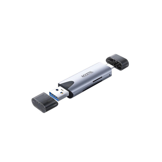 Leitor de Cartões SD/MicroSD com Conectores USB-A e Tipo C