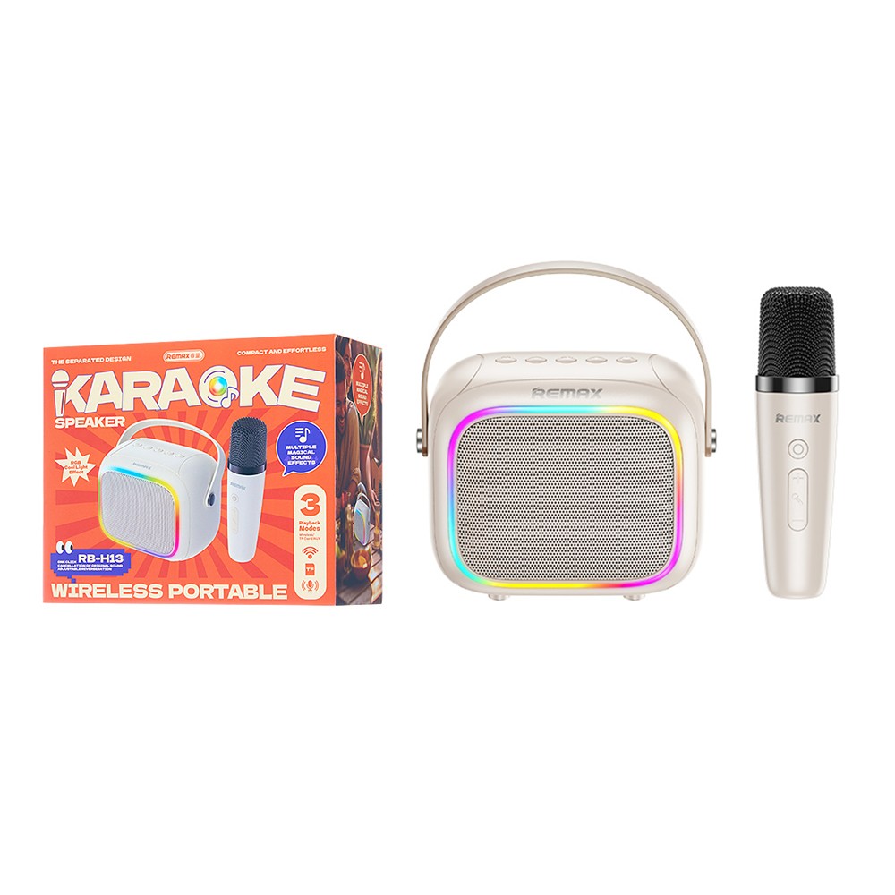 Coluna Portátil de Karaoke Sem Fios 5W com Efeitos de Voz - Default Title