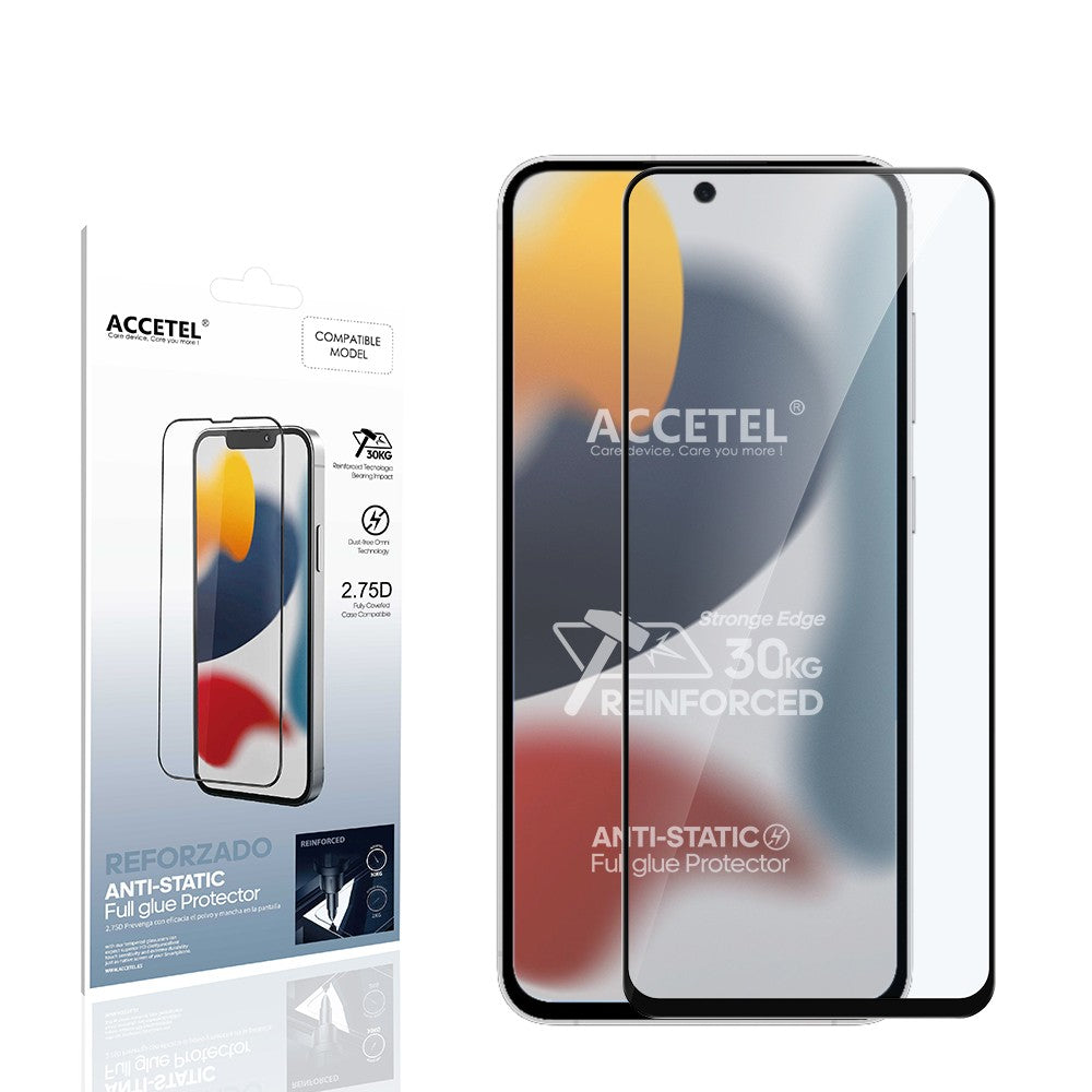 Protetor Full Glue 2.75D Dureza 30kg Antiestático - Oppo Reno14 / Reno14 F / Reno14 Fs - Default Title