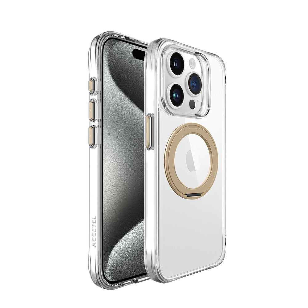 Capa Orbit MagSafe com Aro Rotativo para iPhone 14 Pro Max - Dourado