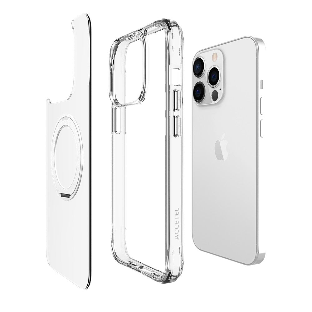 Capa Orbit MagSafe com Aro Rotativo para iPhone 13 Pro - Prata