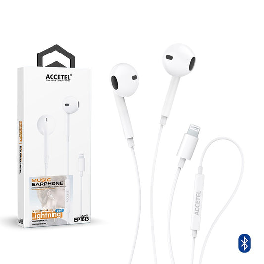 Auscultadores Estéreo Lightning com Microfone - Branco (via Bluetooth)