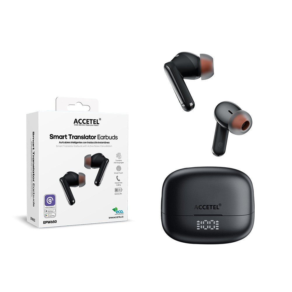 Fones de ouvido inteligentes sem fio com ANC e tradução instantânea