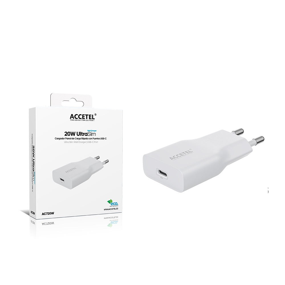 Carregador de Parede UltraSlim de Carga Rápida PD 20W