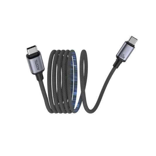 Cabo Magnético Enrolável USB-C para USB-C 60W ? 1 Metro