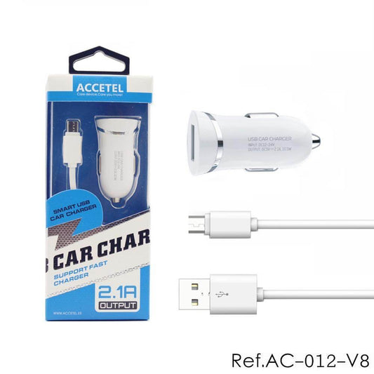 Carregador de Carro 2.1A - Micro USB