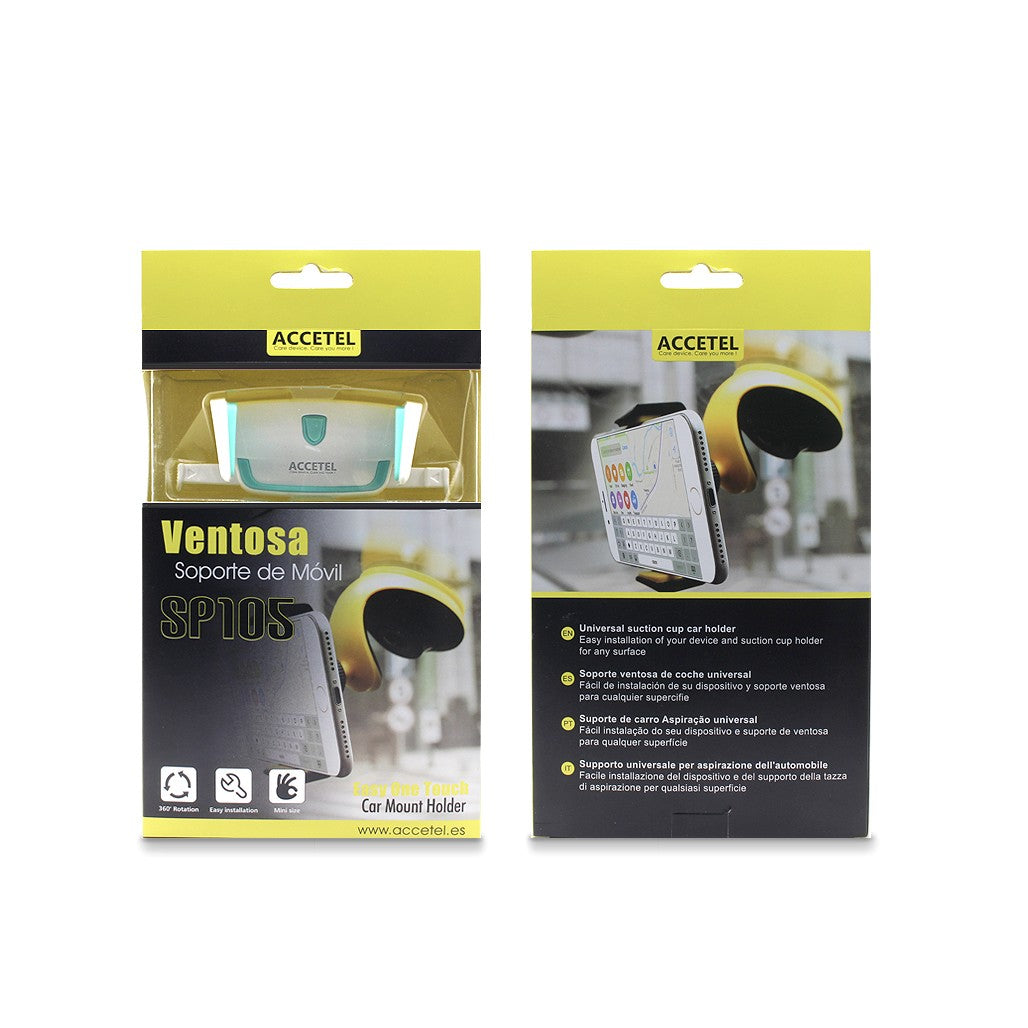 Suporte de Telefone para Ventosas Universal AutoClip - Branco