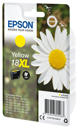 Cartucho de tinta original Epson T1814 (18XL) Amarelo