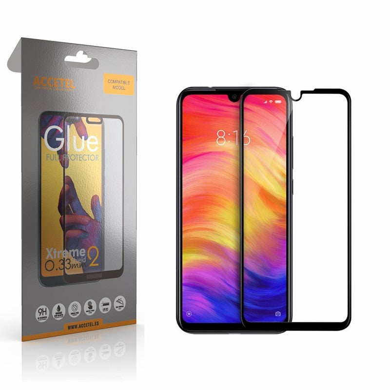 Película de Vidro 2D Full Glue Xiaomi Redmi Note 7 / S / P Preto