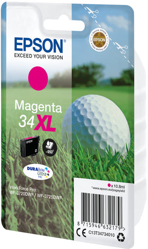 Cartucho de tinta original Epson T3473 (34XL) Magenta