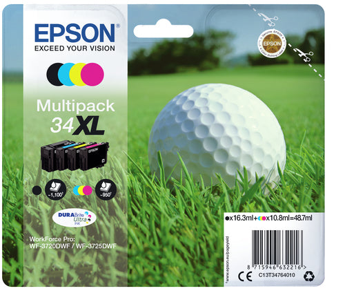 Pack de 4 de cartucho de tinta original Epson T3476 4 Cores