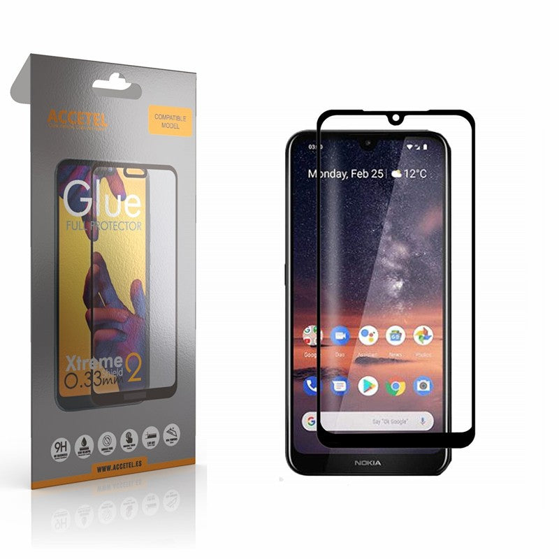 Película de Vidro 2D Full Glue Nokia 3.2 Preto