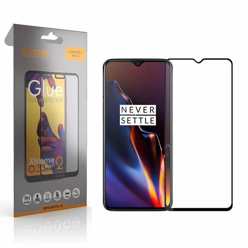 Película de Vidro 2D Full Glue OnePlus 7 Preto