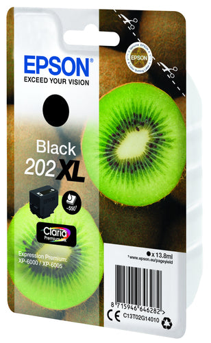 Cartucho de tinta original Epson 202XL Preto