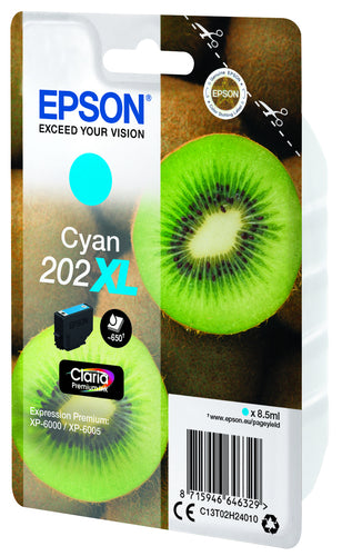 Cartucho de tinta original Epson 202XL Ciano