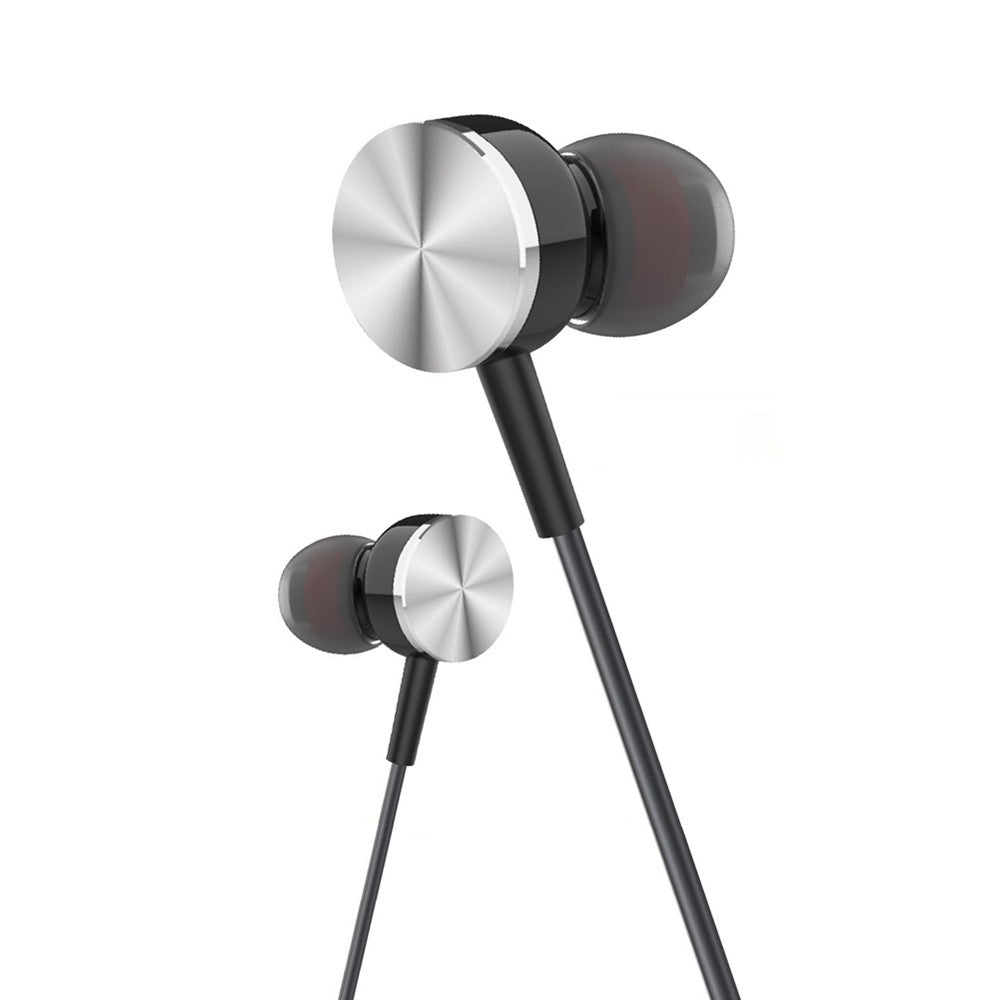 Auscultadores Estéreo sem Microfone - Preto/Prata