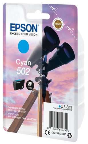 Cartucho de tinta original Epson 502 Ciano