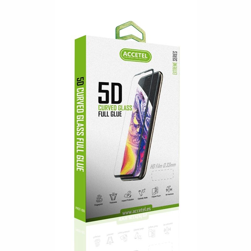 Película de Vidro 5D Full Glue iPhone SE (2020) / SE (2022) Preto