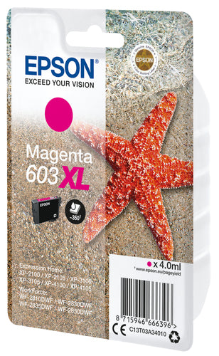 Cartucho de tinta original Epson 603XL Magenta