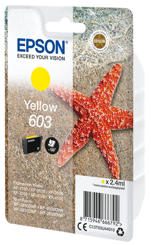 Cartucho de tinta original Epson 603 Amarelo