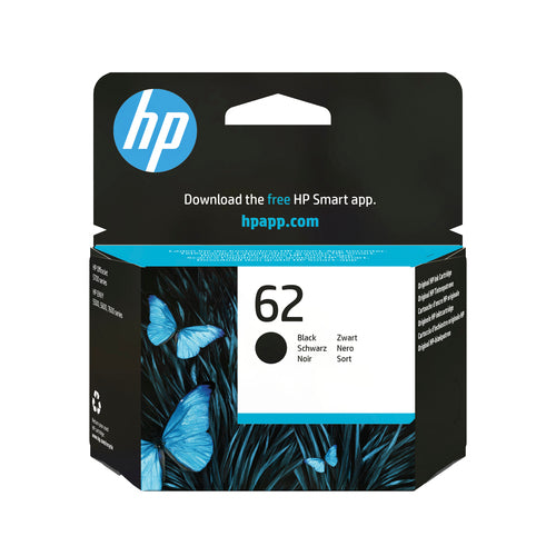 Cartucho de tinta original HP 62 Preto