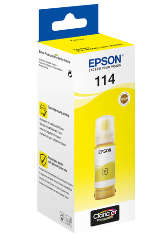 Garrafa de tinta original Epson 114 Amarelo