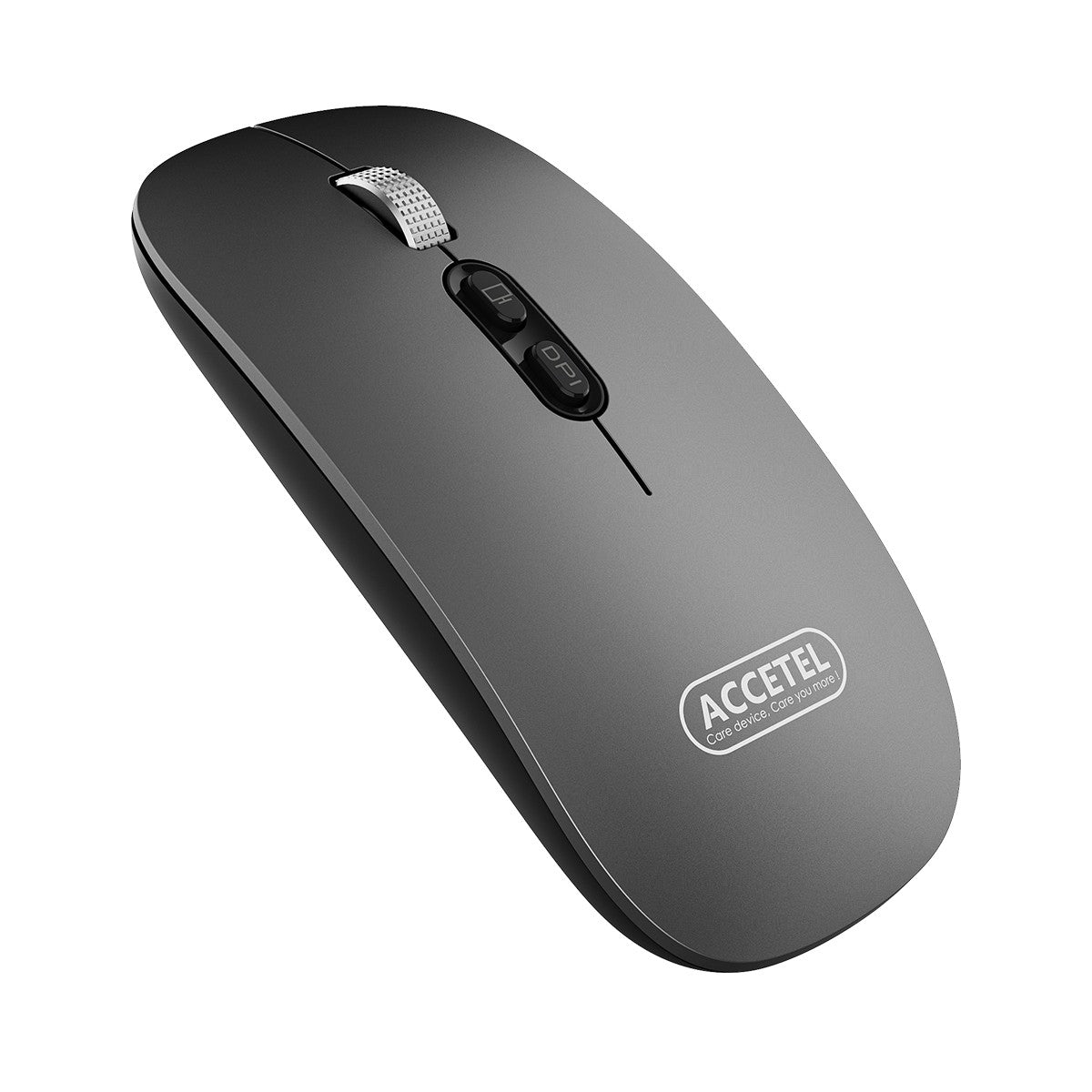 Rato Recarregável Sem Fio Bluetooth 5.2 RGB 2.4GHZ 800/1200/1600 DPI - Cinza