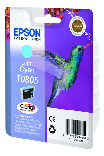 Cartucho de tinta original Epson T0805 Ciano Claro