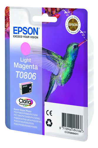 Cartucho de tinta original Epson T0806 Magenta Claro