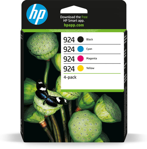 Pack de 4 de cartucho de tinta original HP 924