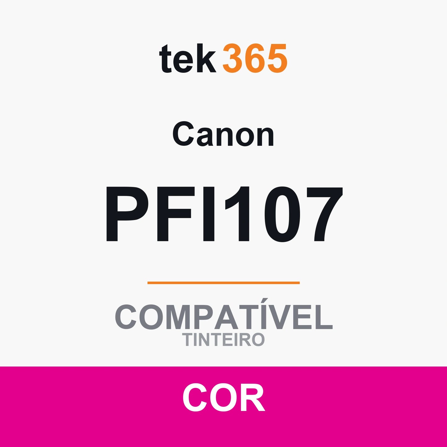 Cartucho de tinta original Canon PFI107 Magenta