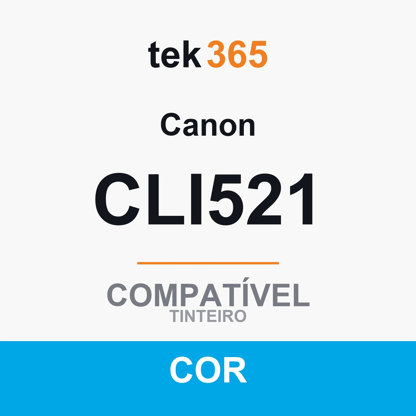 Cartucho de tinta original Canon CLI521 Ciano