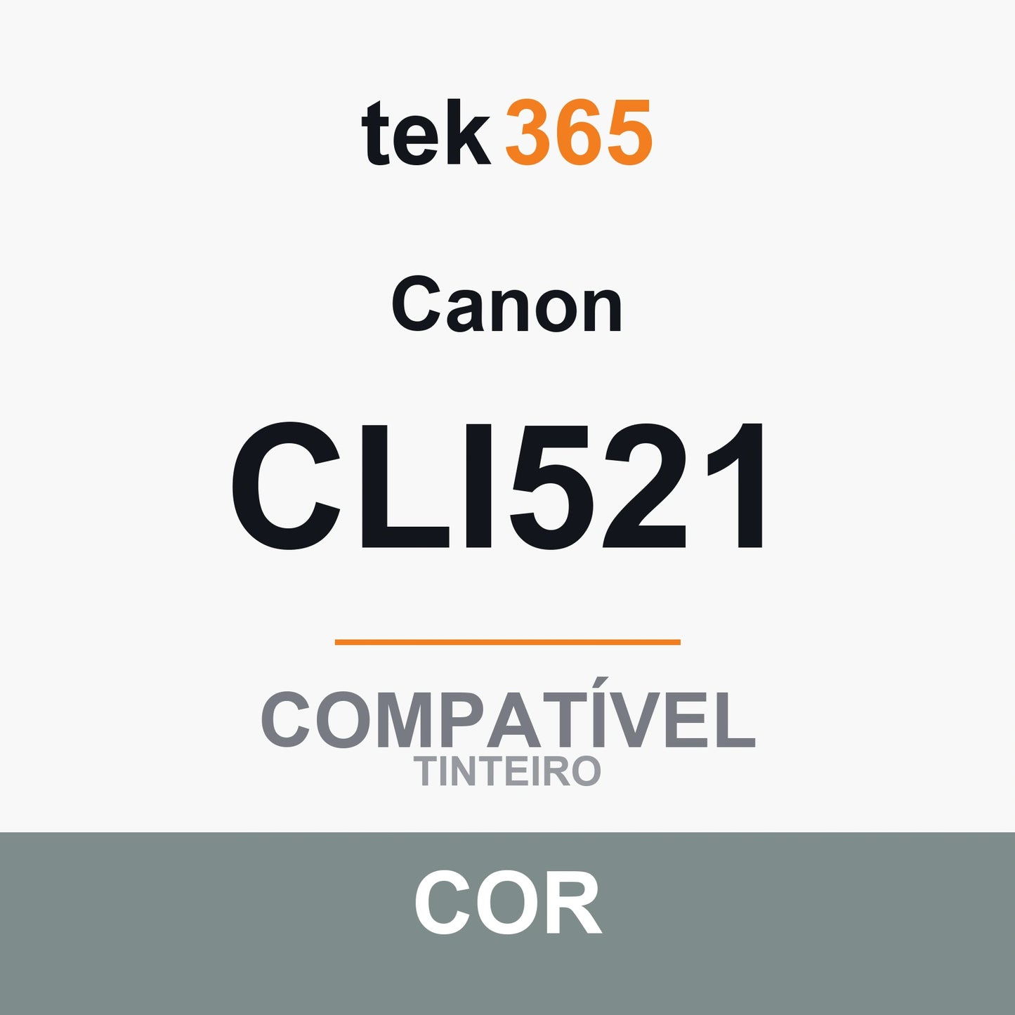 Cartucho de tinta original Canon CLI521 Cinzento