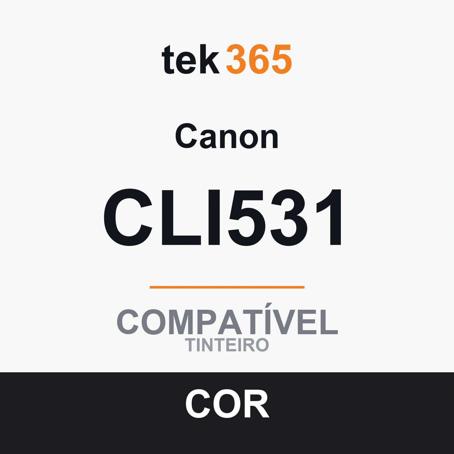 Cartucho de tinta original Canon CLI531 Preto