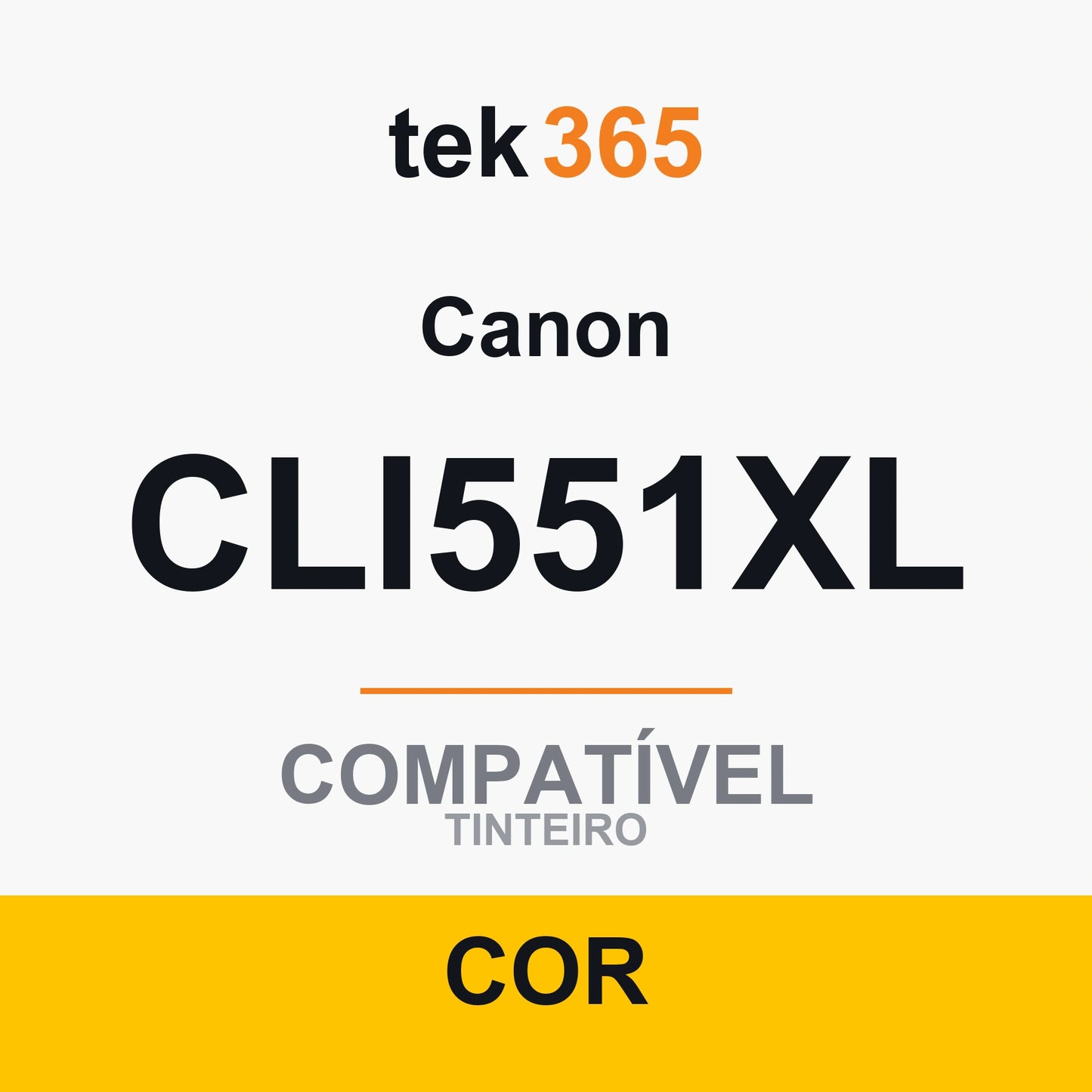 Cartucho de tinta original Canon CLI551XL Amarelo