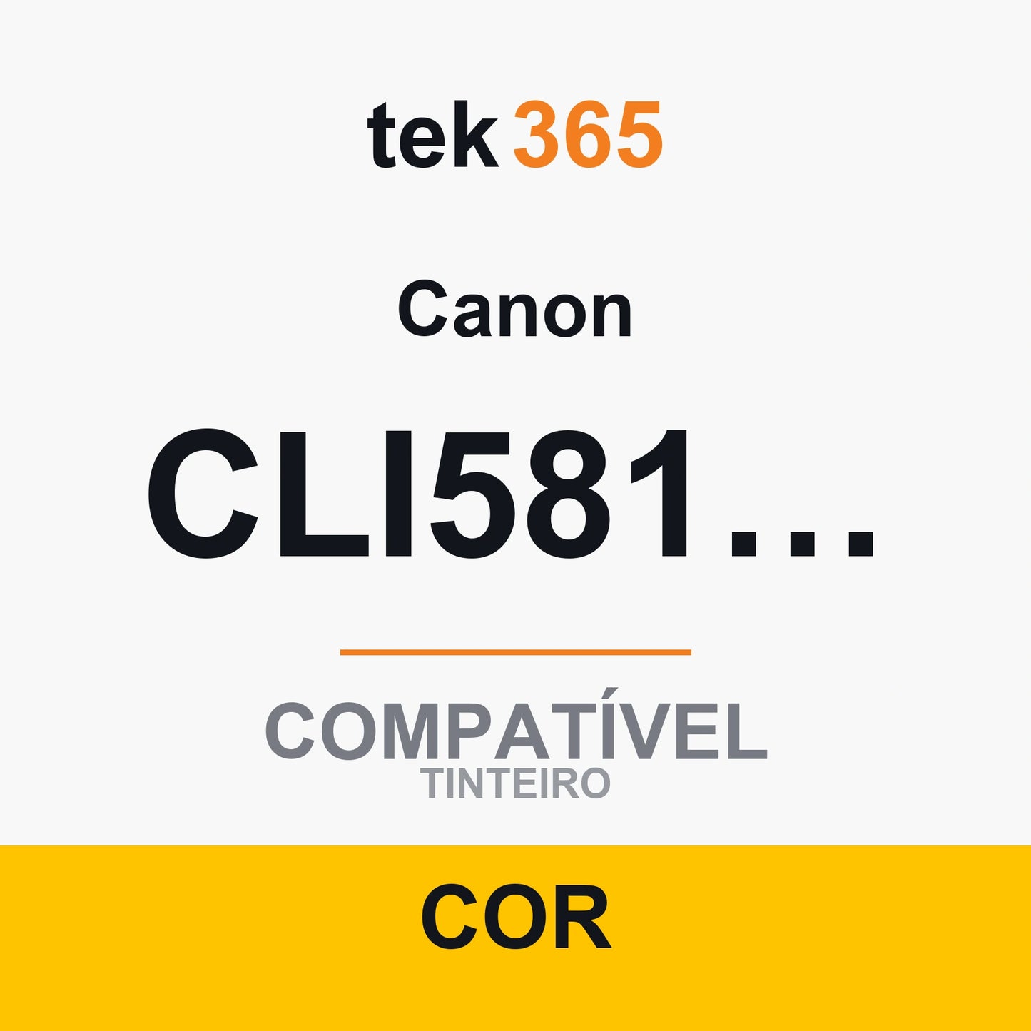 Cartucho de tinta original Canon CLI581XXL Amarelo